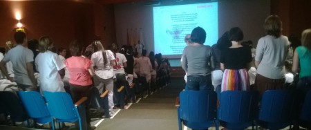 Reunión de bienvenida a los estudiantes de Enfermería